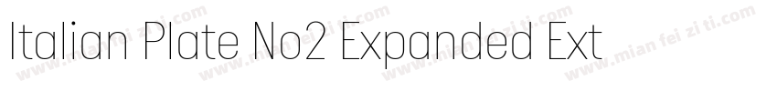 Italian Plate No2 Expanded Extrabol字体转换